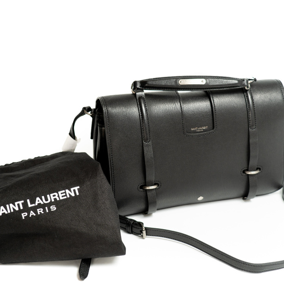 Yves Saint Laurent Black Leather Flap bag - Picture 8 of 8